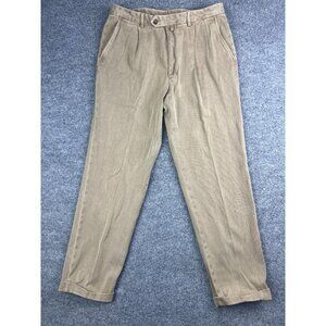Vintage GANT Antique Collection Pants Men's W36 x L32 Brown Chino Dress Cuffed